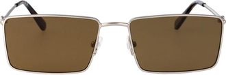 Lacoste Icons Metal Rechthoekige Bril - Heren - Zonnebrillen - Veelkleurig - 56 MM - Accessoires