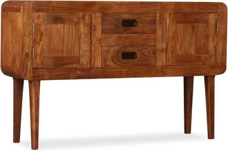 Berkfield Home Sideboard Solid Wood with Honey Finish 120x30x75 cm in Brown | Size: 120 x 30 x 75 cm