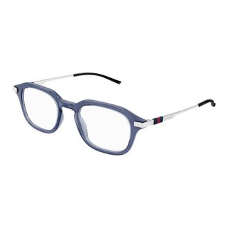Gucci Rectangle Optical Frame - Heren - Brillen - Blauw - 49 MM - Accessoires