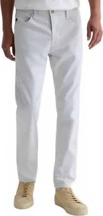 AG - Adriano Goldschmied Airluxe Tellis Commuter Performance Pants In Almost White