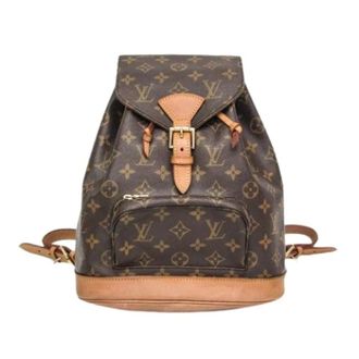 Louis Vuitton Pre-owned Backpacks, female, Brown, Size: ONE SIZE Pre-owned Montsouris MM Backpack