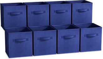 Sorbus 11in 8 Pack Foldable Storage Bins