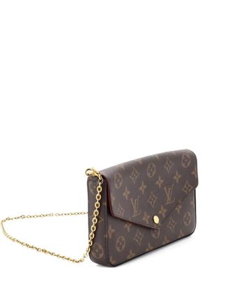 Louis Vuitton Felicie Pochette Monogram Canvas crossbody bag - Bruin