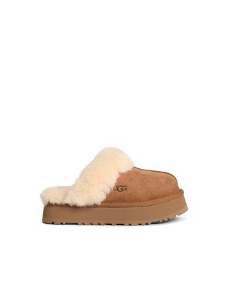 UGG Disquette Chestnut Suede Slippers