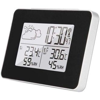 OEM Estaci&oacute;n Meteorol&oacute;gica Inal&aacute;mbrica, Reloj Meteorol&oacute;gico Digital Multifuncional Con Informaci&oacute;n Sobre El Clima Exterior, Temperatura, Humedad, Retroilu