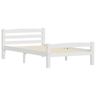 vidaXL Estructura De Cama Sin Colch&oacute;n Madera De Pino Blanco 90x200 Cm Vidaxl