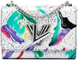 Louis Vuitton Pre-owned Splash Print Twist MM - Dames - Vintage Schoudertas - Veelkleurig - ONE Size - Leer - Vintage