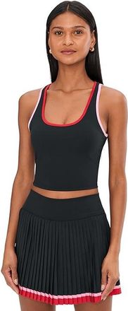 Beach Riot Ash Top Womens Workout Royal Noir : MD, Nylon/Spandex
