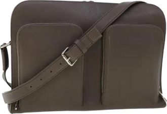 Louis Vuitton Tweedehands leren schoudertassen - Dames - Vintage Schoudertas - Grijs - ONE Size - Leer - Vintage
