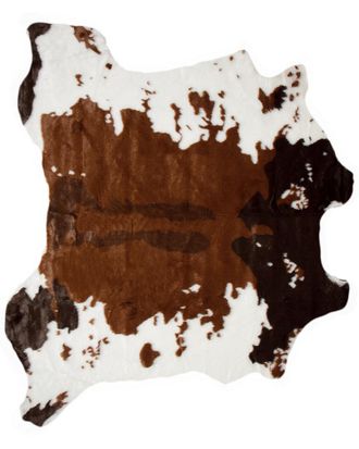 Luxe Faux Fur Luxe Machine Washable Faux Hide Rug