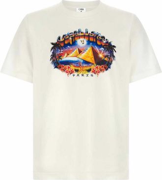 Casablanca tourism print t-shirt