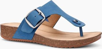 Hotter Womens Resort Womens Toe Post Sandals - Blue - Size: 6.5