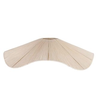 Maisons du monde L&aacute;mpara de techo de algod&oacute;n blanco roto