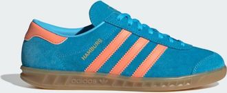 adidas Originals Unisex Hamburg Shoes - Blue Leather - Size UK 4.5