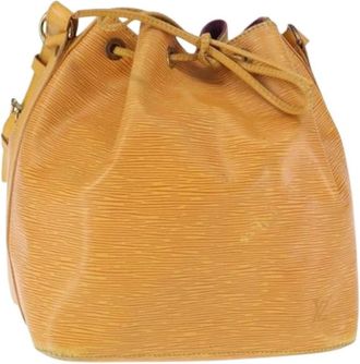 Louis Vuitton Pre-owned Vintage Bucket Bag - Dames - Vintage Tas - Geel - ONE Size - Leer - Vintage