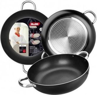 Ibili Ibili Sart&eacute;n Profunda Plateada 40 Cm Aluminio Ergon&oacute;mica