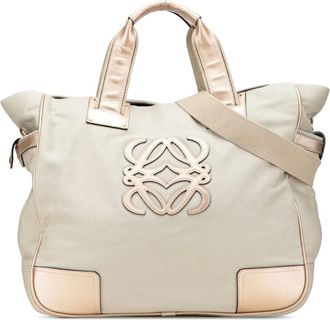 Loewe Borsa a tracolla Anagram in tela 2007 - Marrone