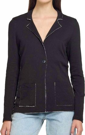 Goldie London Double Face Blazer In Black