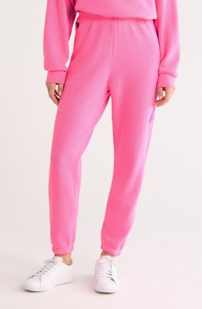Aviator Nation Aviation Nation Bolt Stitch Sweatpants in Neon Pink/purple at Nordstrom, Size X-Large