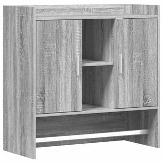 vidaXL Estante De Pared Montada En La Pared Sonoma Gris Vidaxl