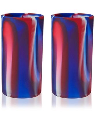 True Flexi Tie Dye Silicone Highball Tumblers