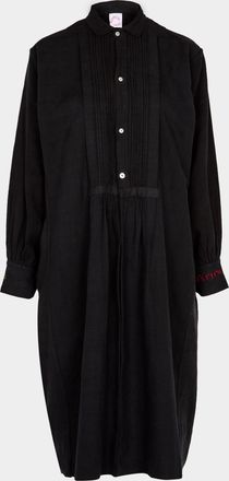 Kilometre Paris The Sunburst Hand-Embroidered Linen Dress One Size