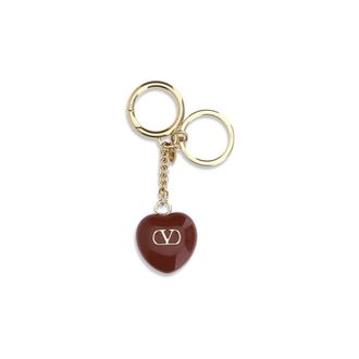 Valentino Garavani Bordeaux Metal Womens Keychain