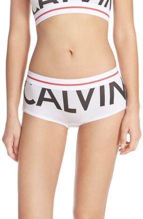 Calvin Klein Modern Logo Panties in White at Nordstrom, Size Small