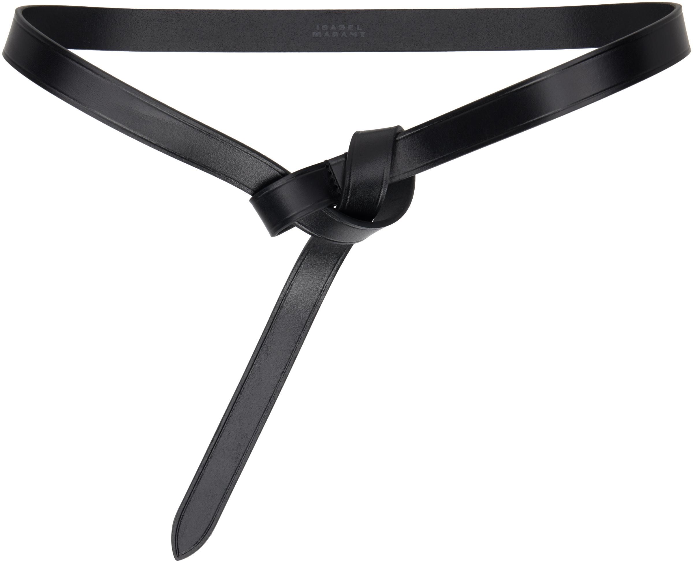 Marine Serre Black Buckle Leather Belt from $300.00 - on