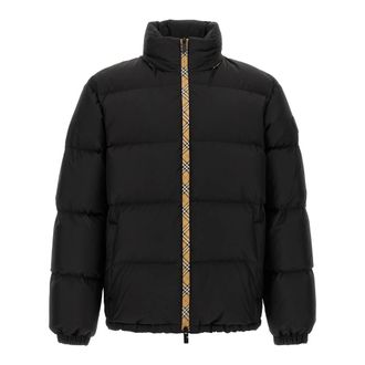 Burberry Down Jackets, male, Black, XL, Snowdon Down Jacket