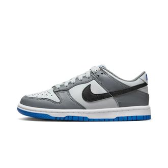 Nike Fitness, Heren, Grijs, 37 1/2 EU, Leer, Dunk Low Cool Grey Light Photo Blue GS