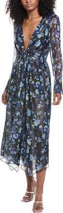 Ramy Brook Tatia Silk-Blend Midi Dress