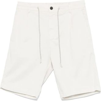 Eleventy Bermuda con coulisse - Bianco