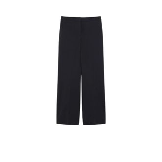 Max Mara Wijde broek - Dames - Broeken - Zwart - Maat: S Leer