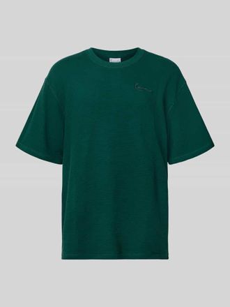 Karl Kani Oversized T-Shirt mit Logo-Stitching in Dunkelgruen, Gr&ouml;&szlig;e XXL