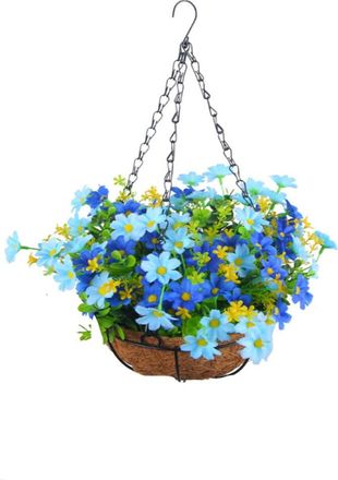 OEM &iexcl;liquidaci&oacute;n Flores Artificiales Dusknt, Colgantes De Simulaci&oacute;n, Flores Colgantes Para Exteriores Con Cestas, Follaje De Pl&aacute;stico De Imitaci&oacute;n, Compa