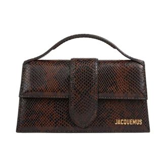 Jacquemus Handbags, female, Brown, ONE SIZE, Le Grand Bambino Leather Bag