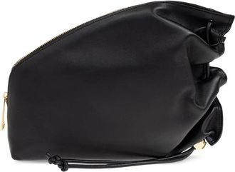 Furla Clutch Daisy con arricciatura - Nero