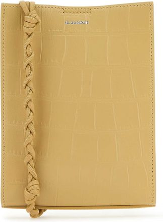 Jil Sander Beige Leather Small Tangle Shoulder Bag