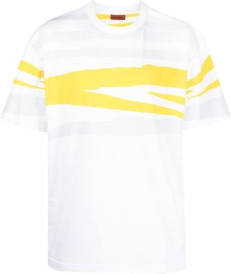 Missoni graphic-print cotton T-shirt - men - Cotton - L - Yellow