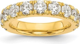 Diamond2Deal 14k Gold Lab Grown Diamond Wedding Band Ring 2Ct Clarity- VS Color- G-H