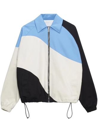 Msgm printed shirt jacket - White