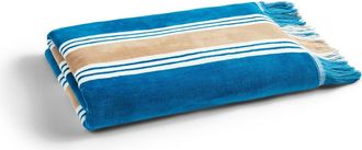 Christy College Stripe Hammam Inspired Beach Towels in Lagoon at Nordstrom