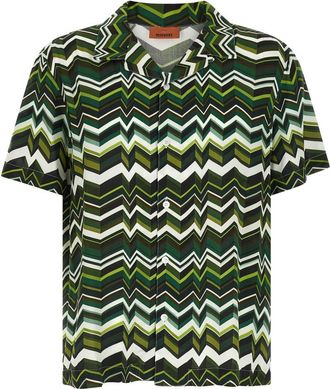 Missoni Green Irregular Zigzag Shirt