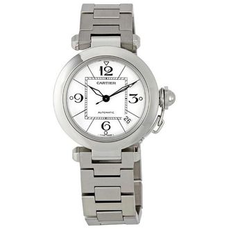 Cartier Pre-owned Cartier Pasha De Cartier White Dial Mens Watch W31074M7