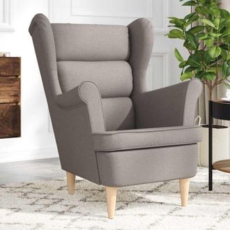 vidaXL Sill&oacute;n De Tela Gris Taupe 74x84x100 Cm Vidaxl