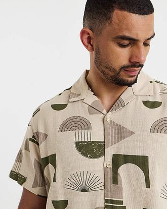 Jack & Jones Jack & Jones Abstract Print Resort Shirt