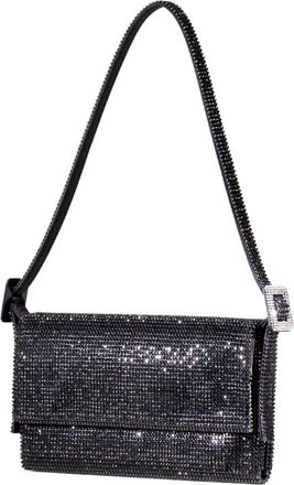 Benedetta Bruzziches Vittissima La Petite Bag - Dames - Schoudertassen - Zwart - ONE Size - Satijn - Tassen