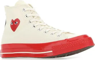 Comme Des Gar&ccedil;ons Unisex Sneaker White Cotton