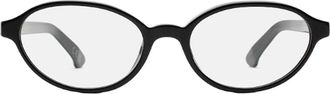 Retro Superfuture Black Numero 04 Acetate Oval Sunglasses